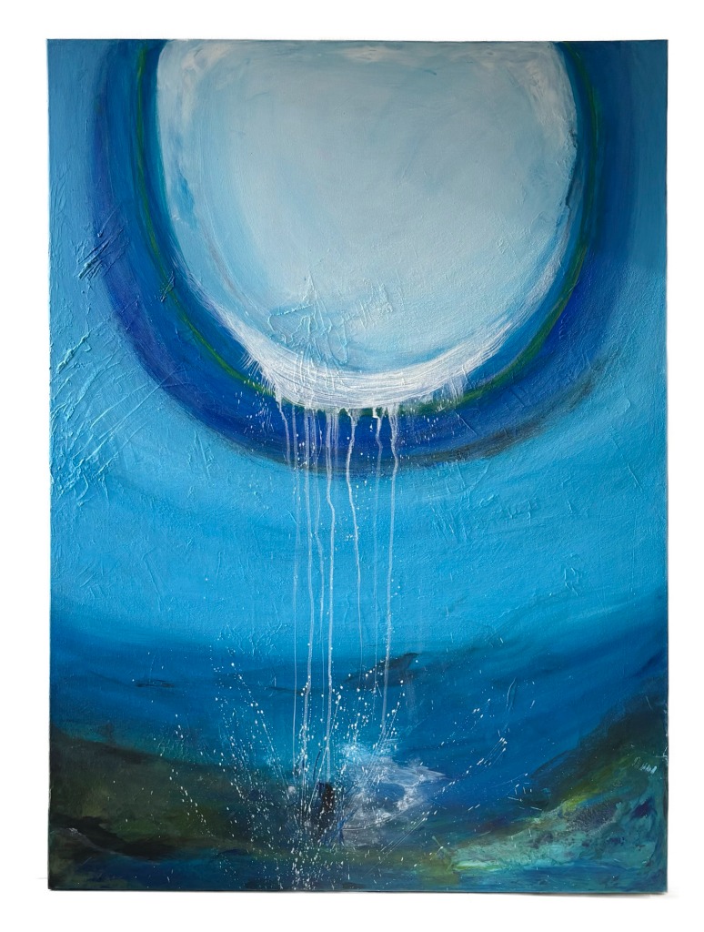 Celestial Blue Abstract